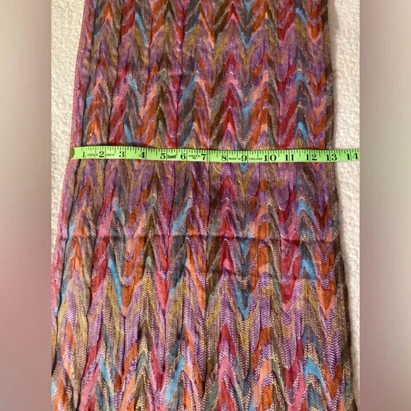 Missoni Style Multicolored Scarf, Purchased in Italy - Picture 3 of 3